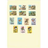 Grenada, stamps on loose sheets, approx. 50. Good condition. We combine postage on multiple