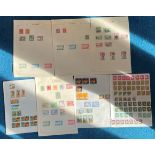 Assorted stamp collection on album pages and loose. Includes NZ, Canada, BCW and more. Good