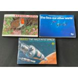 3 Albums of Brooke Bond Picture Cards, including The Sea: Our Other World, Wild Birds in Britain,
