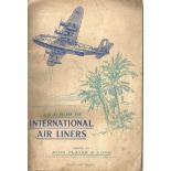 Player's Cigarette Cards, Album of International Air Liners, 1936, 50 cards. Good condition. We