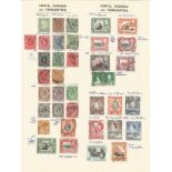 Kenya Uganda Tanganyika, stamps on loose sheet, 1903/1954, approx. 35. Good condition. We combine