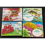 4 Albums of Brooke Bond Picture Cards including Freshwater Fish, Wild Flowers (series 2), History of