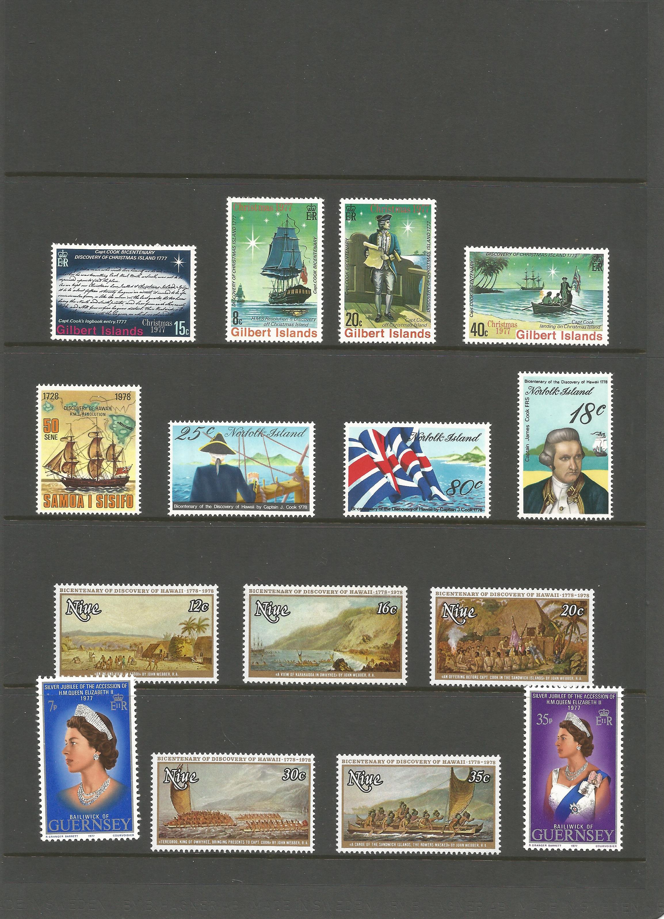 Gilbert Islands, Norfolk Island, Samoa, Nine, Guernsey, approx. 30 stamps, mint condition. Good - Image 3 of 3