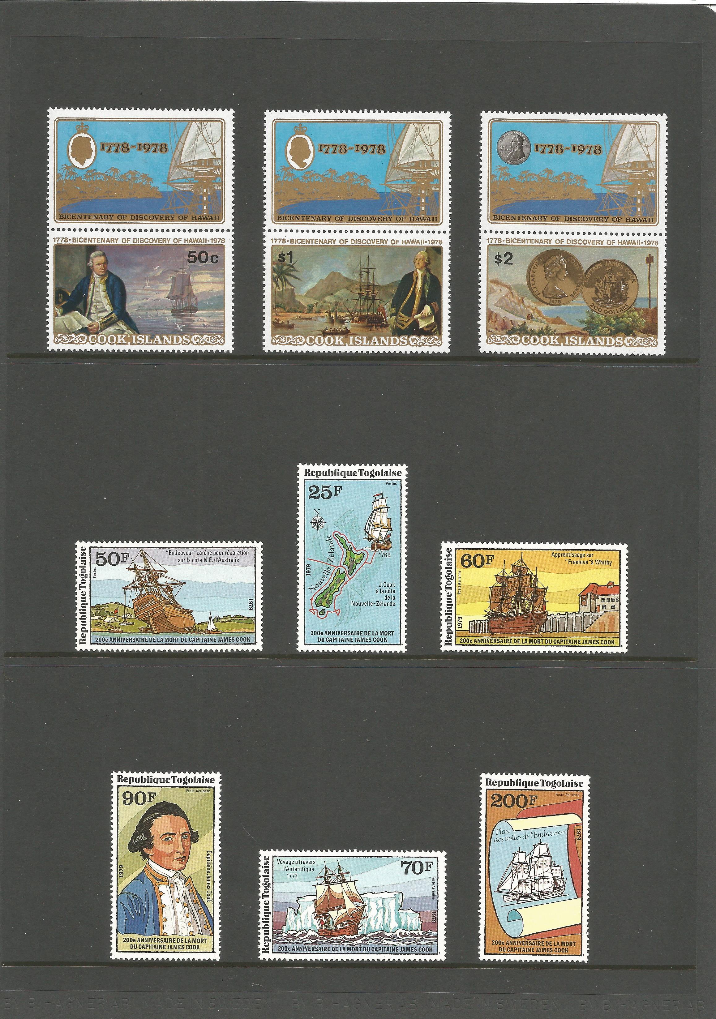 Cook Islands, Grenada, miniature sheets and approx. 15 stamps. Good condition. We combine postage on