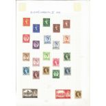 Great Britain stamps including Queen Elizabeth II 1952, loose stamps on sheets, approx. 50. Good
