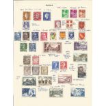 France, 1938/1937, stamps on loose sheets, approx. 40. Good condition. We combine postage on