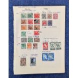 Malaya, Perak, Kelantan, Selangor, stamps on loose sheet, 1900/1961, approx. 20. Good condition.