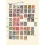 Great Britain, Edward VII and George V, stamps on loose sheet, approx. 50. Good condition. We