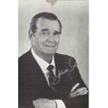 Actor James Garner signed 6x4 black and white photo. James Garner was an American actor and