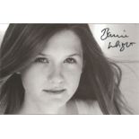 Actress Bonnie Wright signed 6x4 black and white photo with typed message to verso stating she is