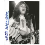 Musician Noddy Holder signed 10x8 black and white image, dedicated to Philip. Neville John Noddy