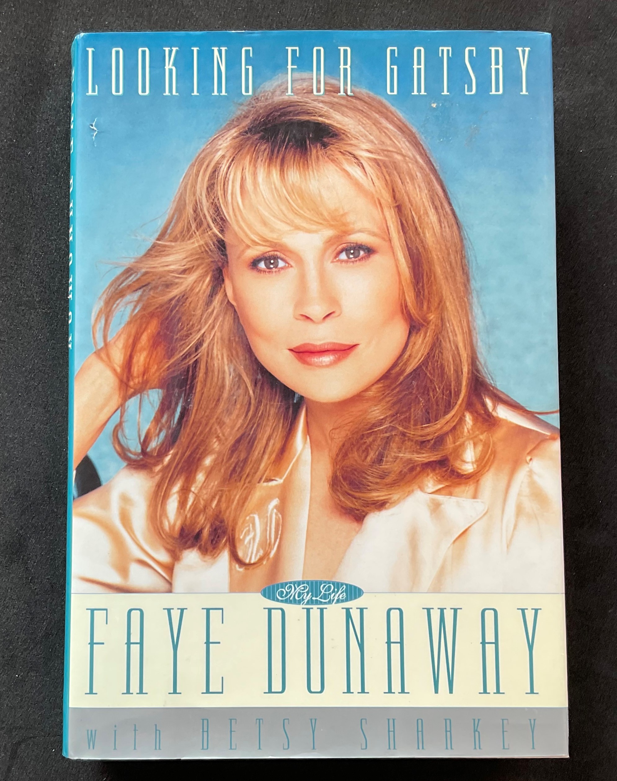 Actress Faye Dunaways autobiography Looking for Gatsby, signed and dedicated to Don. Dorothy Faye