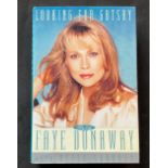 Actress Faye Dunaways autobiography Looking for Gatsby, signed and dedicated to Don. Dorothy Faye