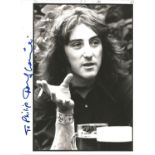 Musician Denny Laine signed 10x8 black and white photo. Denny Laine is an English musician,