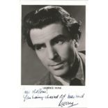 Actor Laurence Payne vintage signed 5½x3½ black and white photo, dedicated to Tom. Laurence