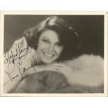 Actress Anne Bancroft, signed 10x8 black and white photo, dedicated to Robert and Pam. Anne Bancroft