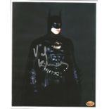 Actor Val Kilmer signed 10x8 colour image in character as Batman. Val Edward Kilmer born December