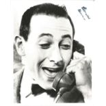 Character Pee Wee Herman signed 10x8 black and white image. Pee-wee Herman is a comic fictional