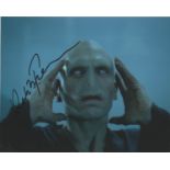 Actor Ralph Fiennes signed 10x8 colour photo in character as Lord Voldemort from the Harry Potter