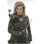 Actress Natalia Tena signed 6x4 in character as Nymphadora Tonks from the Harry Potter film series