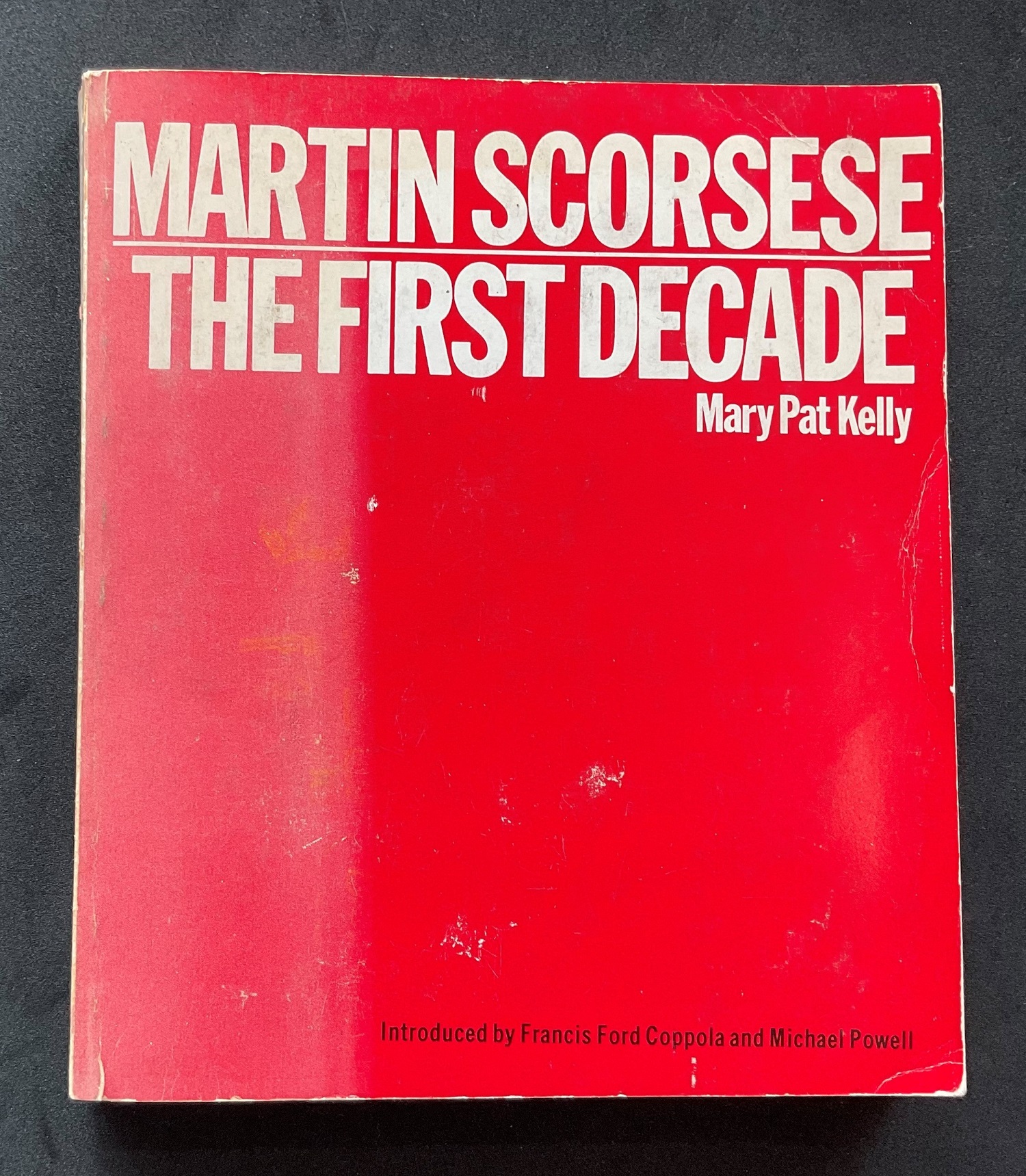 Actor and Director Martin Scorseses biography The First Decade signed on the first page. An