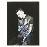 Singer Marc Almond signed 8x6 black and white image, dedicated to Phillip. Peter Mark Sinclair