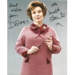 Actress Imelda Staunton signed 10x8 colour photo in character as Dolores Umbrage inscribed from