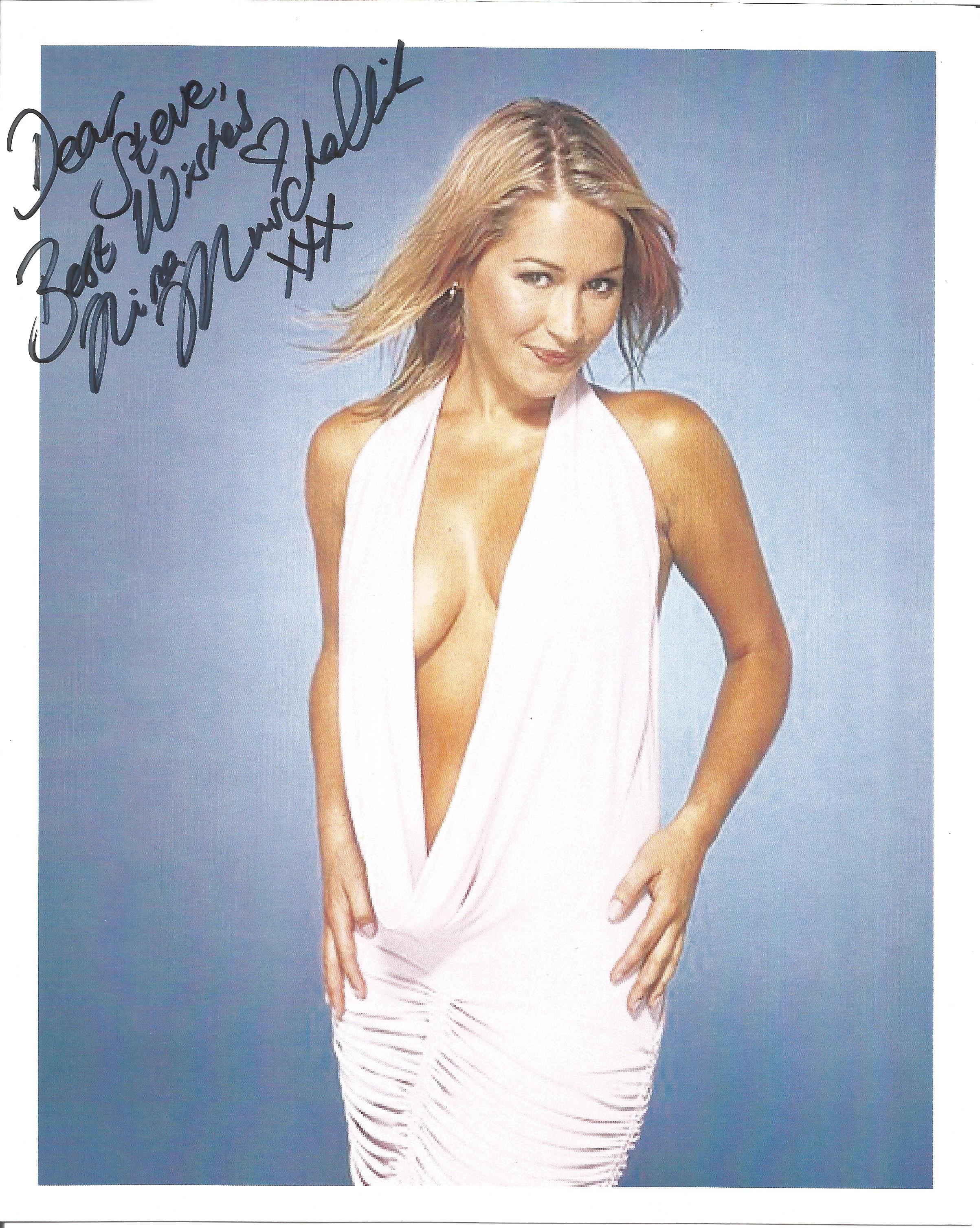 Actress Nina Muschallik signed 10x8 colour image dedicated to Steve. Nina Muschallik was born on