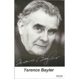 Actor Terence Bayler signed 6x3 black and white photo together with cover letter with Harry Potter