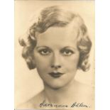 Actress Adrianne Allen vintage signed 7x5 black and white photo. Adrianne Allen was an English stage