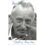 Actor Geoffrey Bayldon signed 5½x3½ black and white photo. Albert Geoffrey Bayldon was an English