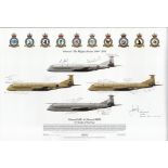 Aviation. MULTI SIGNED official Squadron Prints print Titled Nimrod The Mighty Hunter 1969 2010.