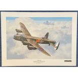 WW2 Keith Woodcock Print. Titled Time Flies To Celebrate 50 Years Gone and Still Going Strong