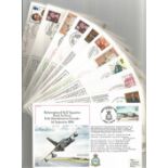 WW2 Collection of 11 Aircraft FDCs. 1 Signed 10 unsigned RAF Covers. RAF FF 33 Signed by Mayor