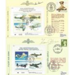 WW2 Collection of 5 Signed Royal Air Force FDCs . Signed By WW2 Fighter Pilots. 1x Cover Signed by