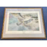 Robert Stanford Tuck Signed Robert Taylor Print. Titled Victory Over Dunkirk. Also signed by the