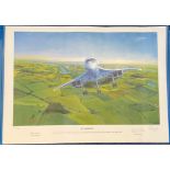 WW2 Artist Roy Layzell Print Titled 002 AIRBORNE. 23x16.5 in size. Limited Edition 230/750. Signed