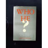 Who He? Goodman's Dictionary Of The Unknown Famous hardback book by Jonathan Goodman, signed by