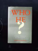 Who He? Goodman's Dictionary Of The Unknown Famous hardback book by Jonathan Goodman, signed by