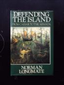 Defending The Island From Caesar To The Armada hardback book by Norman Longmate, signed by author.