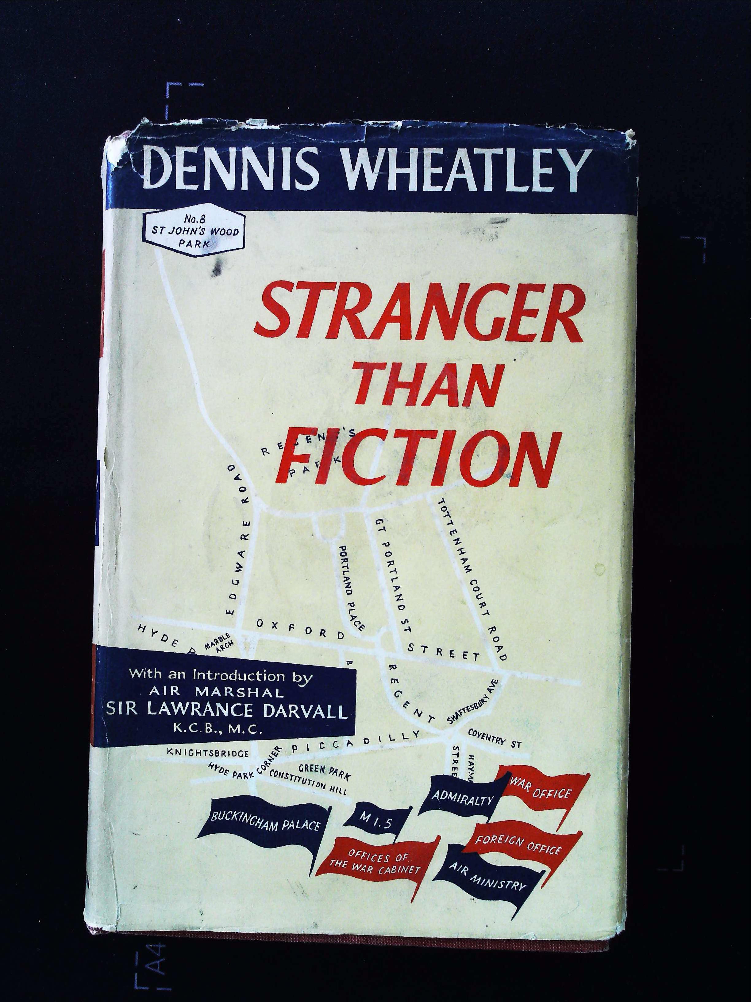 Stranger Than Fiction hardback book by Dennis Wheatley. Published 1959 Hutchinson and Co. 1st