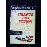 Stranger Than Fiction hardback book by Dennis Wheatley. Published 1959 Hutchinson and Co. 1st