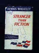 Stranger Than Fiction hardback book by Dennis Wheatley. Published 1959 Hutchinson and Co. 1st