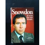 Snowdon A Man For Our Times hardback book by David Sinclair. Published 1982 Proteus Books 1st