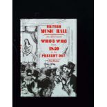 British Music Hall An Illustrated Who's Who From 1850 To The Present Day hardback book by Roy Busby,