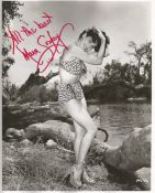 Mara Corday signed 10x8 black and white photo American showgirl, model, actress, Playboy Playmate,