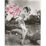 Mara Corday signed 10x8 black and white photo American showgirl, model, actress, Playboy Playmate,