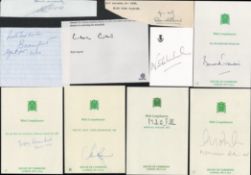 Collections of MP autographs on official Parliament paper Signatures from: The Hon Bernard Jenkin