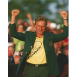 Bernhard Langer signed 10x8 colour golf photo. Good condition. All autographs come with a