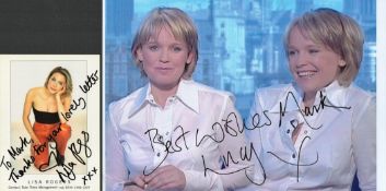 Entertainment Collection of News Presenters and News Readers Including: Penny Smith GMTV signed